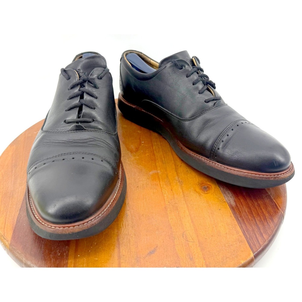 Samuel Hubbard Market Cap Toe Oxford Mens 9.5 Black Leather Vibram  Sole Comfort